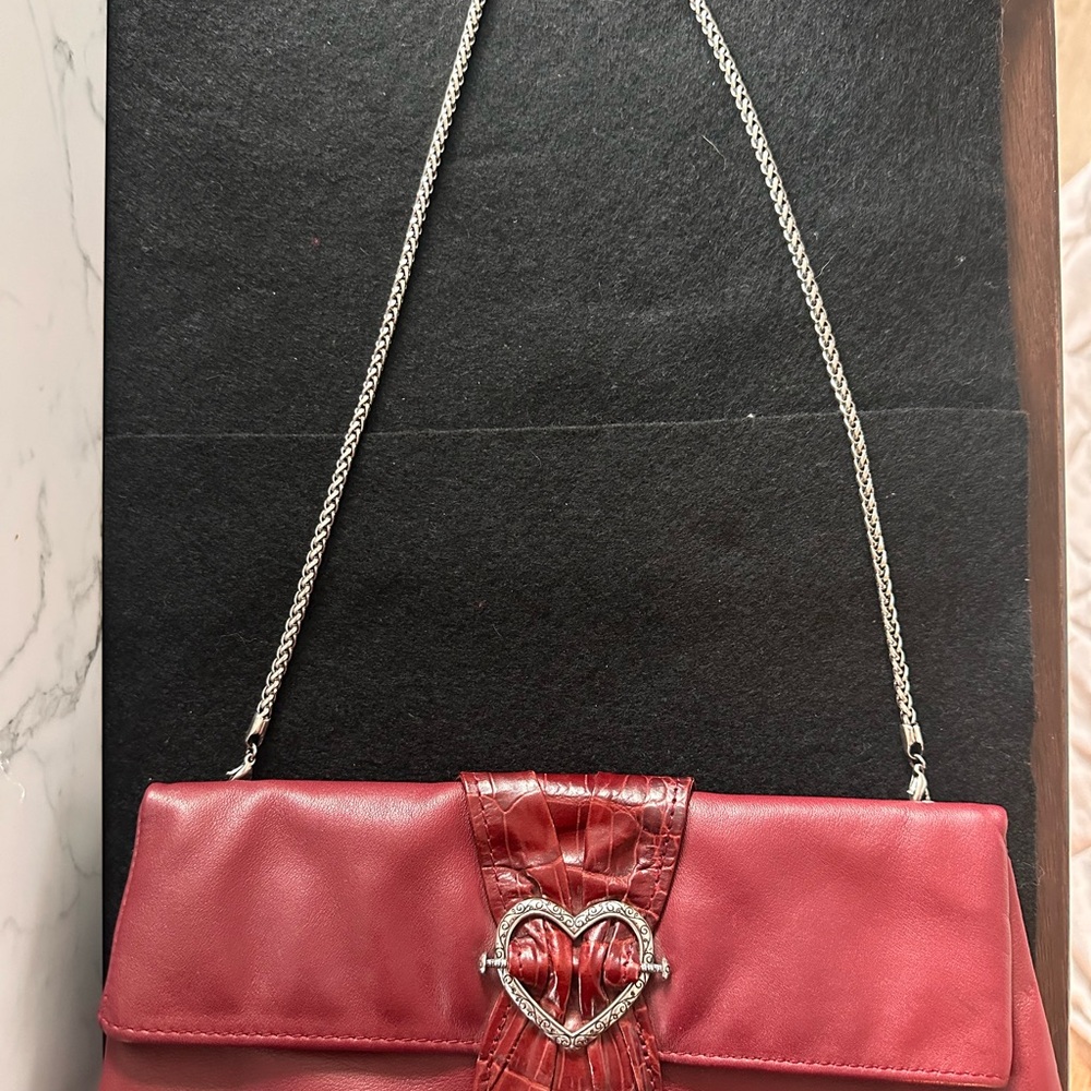 Elegant Brighton Red Heart Clasp Women's Bag